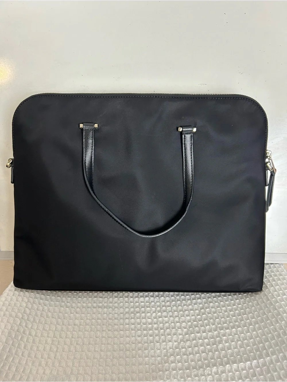 Kate Spade New York Black Nylon Laptop Briefcase Bag Crossbody